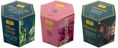parfüm esansı 6ml. 6 lı paket çiçek serisi