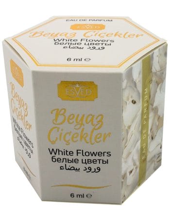 Beyaz çiçekler Alkolsüz Parfüm Esansı 6Ml. 6'lı Paket